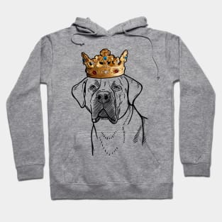 Boerboel Dog King Queen Wearing Crown Hoodie